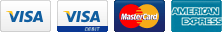 We accept Visa, MasterCard & Amex