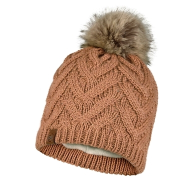 buff Caryn rosewood knitted hat