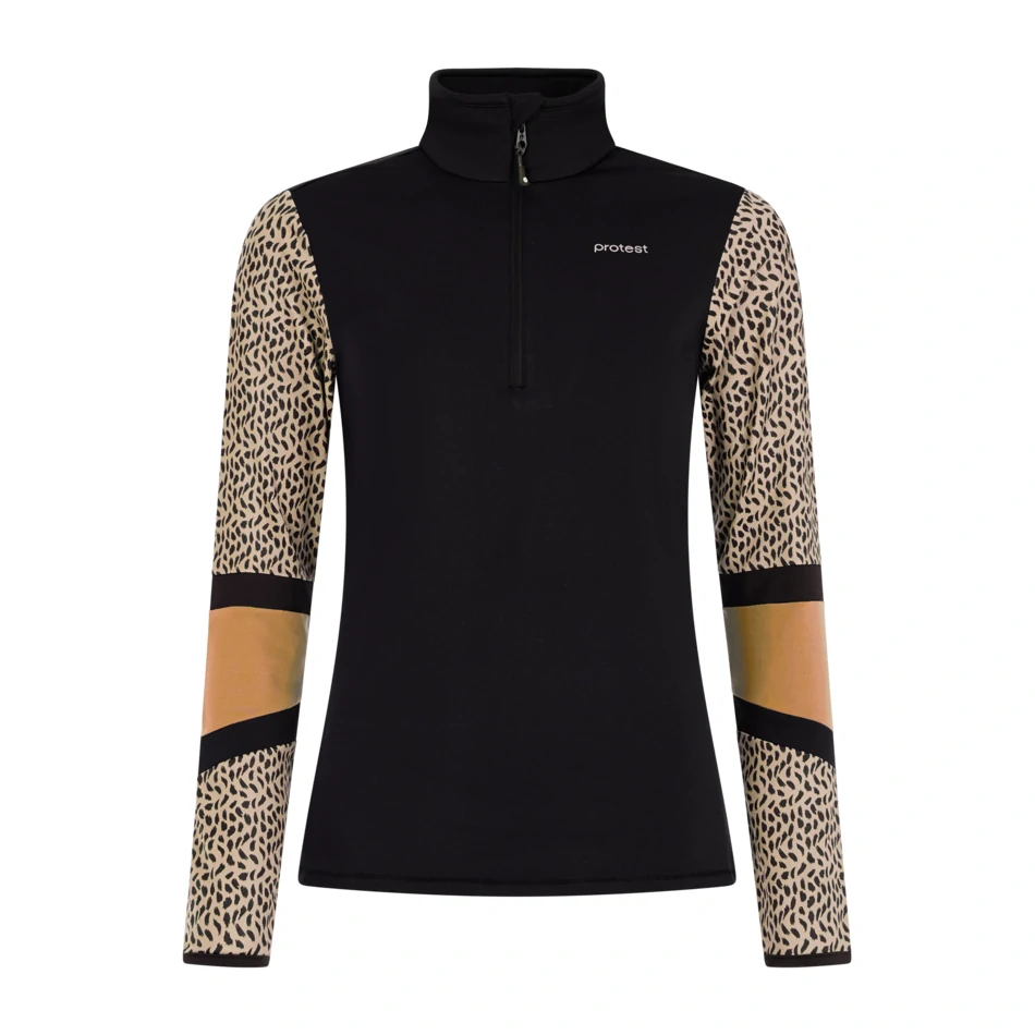 *NEW* Protest Black Nynke 1/4 Zip Midlayer