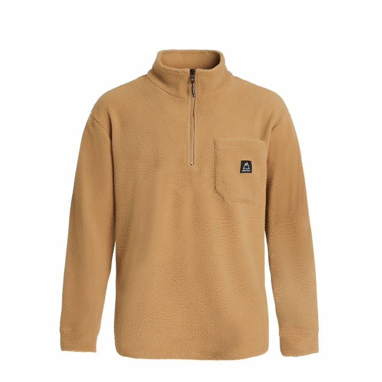 Protest Fudgecaramel Sumner Mens Fleece (2XL only)