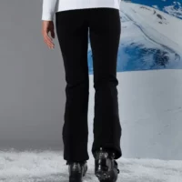 *NEW* CMP Black Ginevra Soft-Shell Stretch Fitted Womens Ski Pants - Image 2