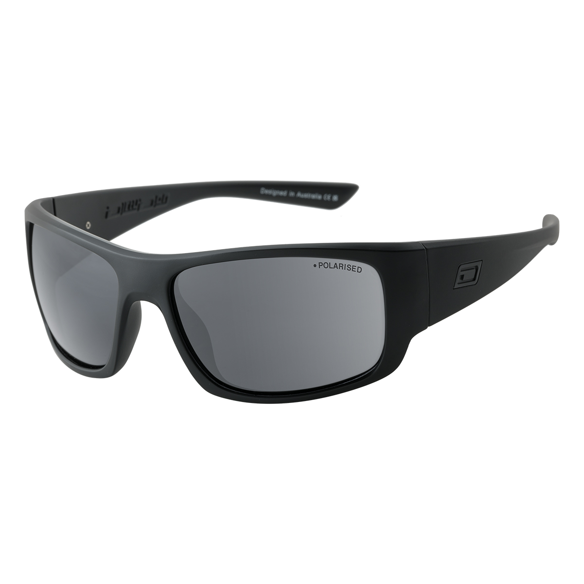 Dirty Dog Gorilla Satin Black/Grey Polarised Mirror Sunglasses