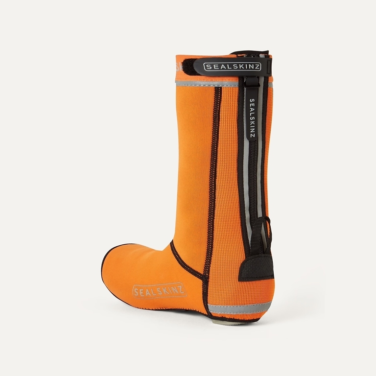 Sealskinz Orange Caston All-Weather Open Sole Cycle Overshoes