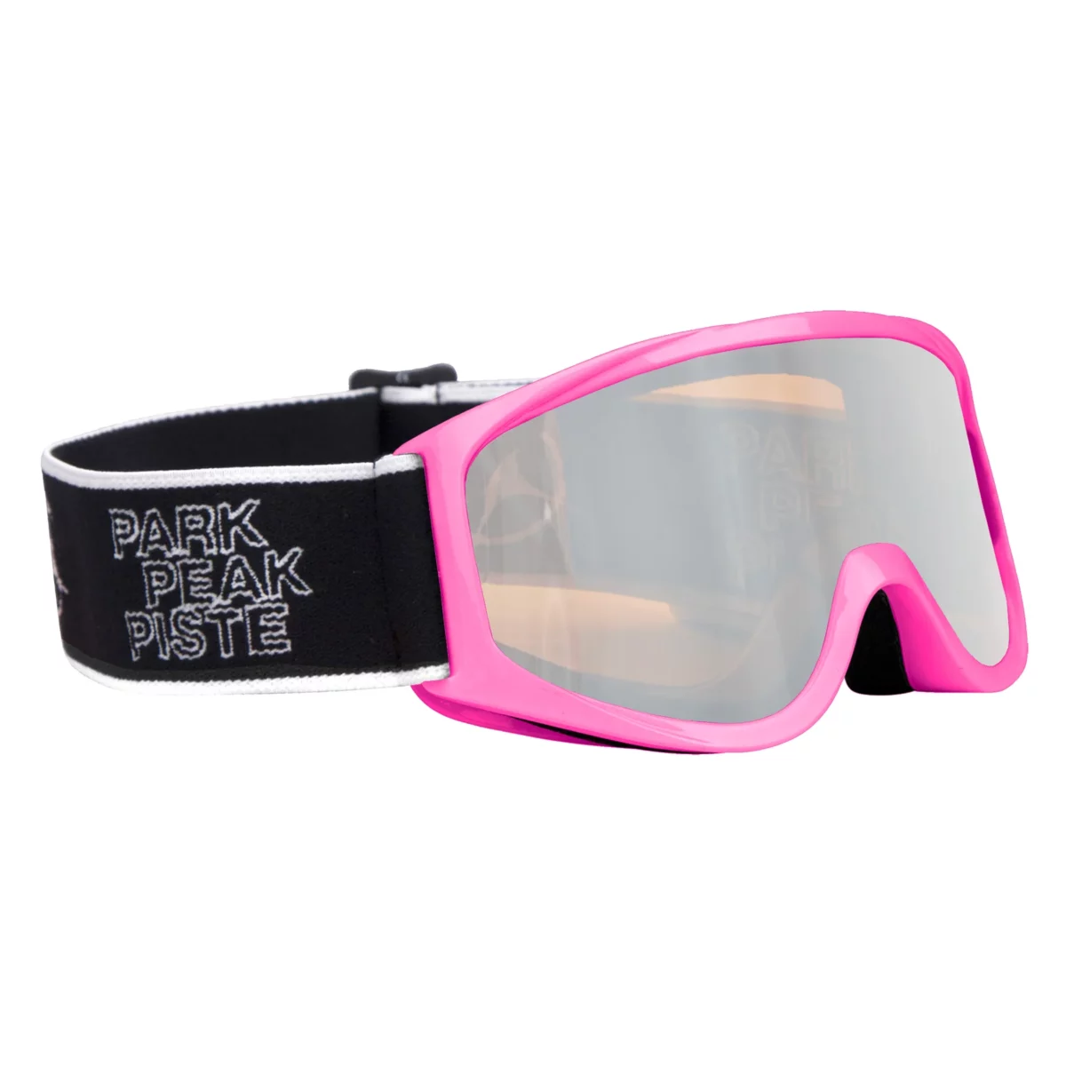 Manbi Pink/Silver Mirror Zoom Kids Goggles