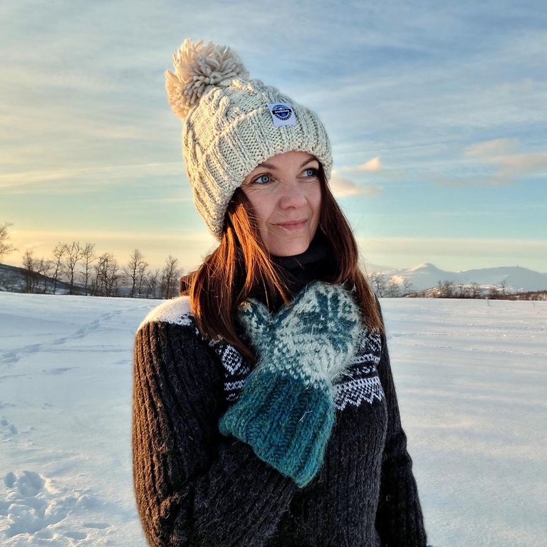 Superbobble Oatmeal Cable Reflective Hat