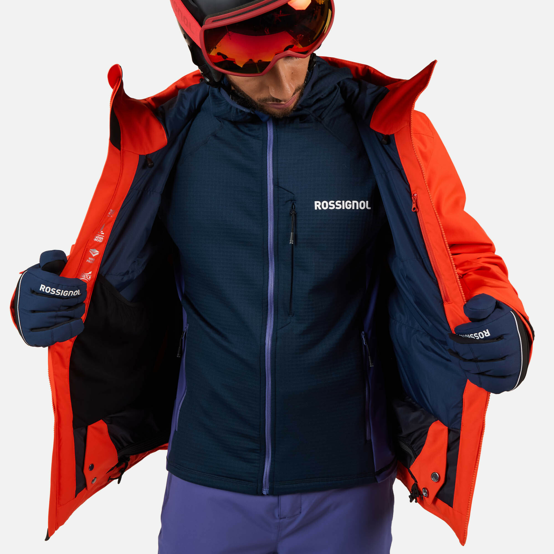 *NEW* Rossignol Orange Rochrun Mens Ski Jacket *NEW* Rossignol Orange Rochrun Mens Ski Jacket