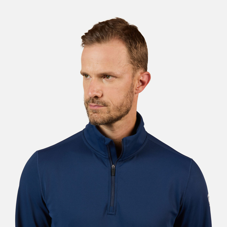 *NEW* Rossignol Dark Navy 1/2 Zip Mens Mid Layer