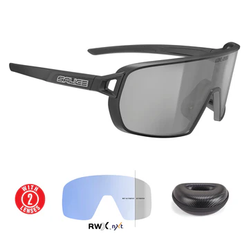 Salice 028 RWX Mirror Light Adaptive Black Sport Sunglasses
