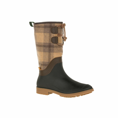 kamik Abigail beige plaid boot