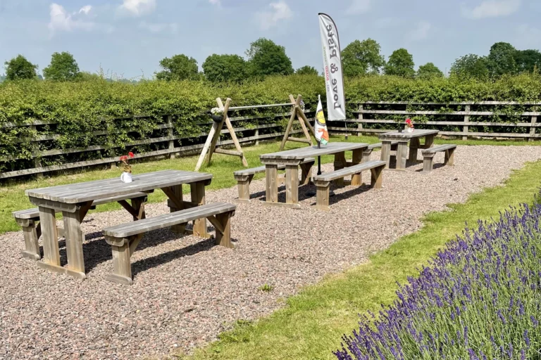 Love & Piste Outside Seating Area