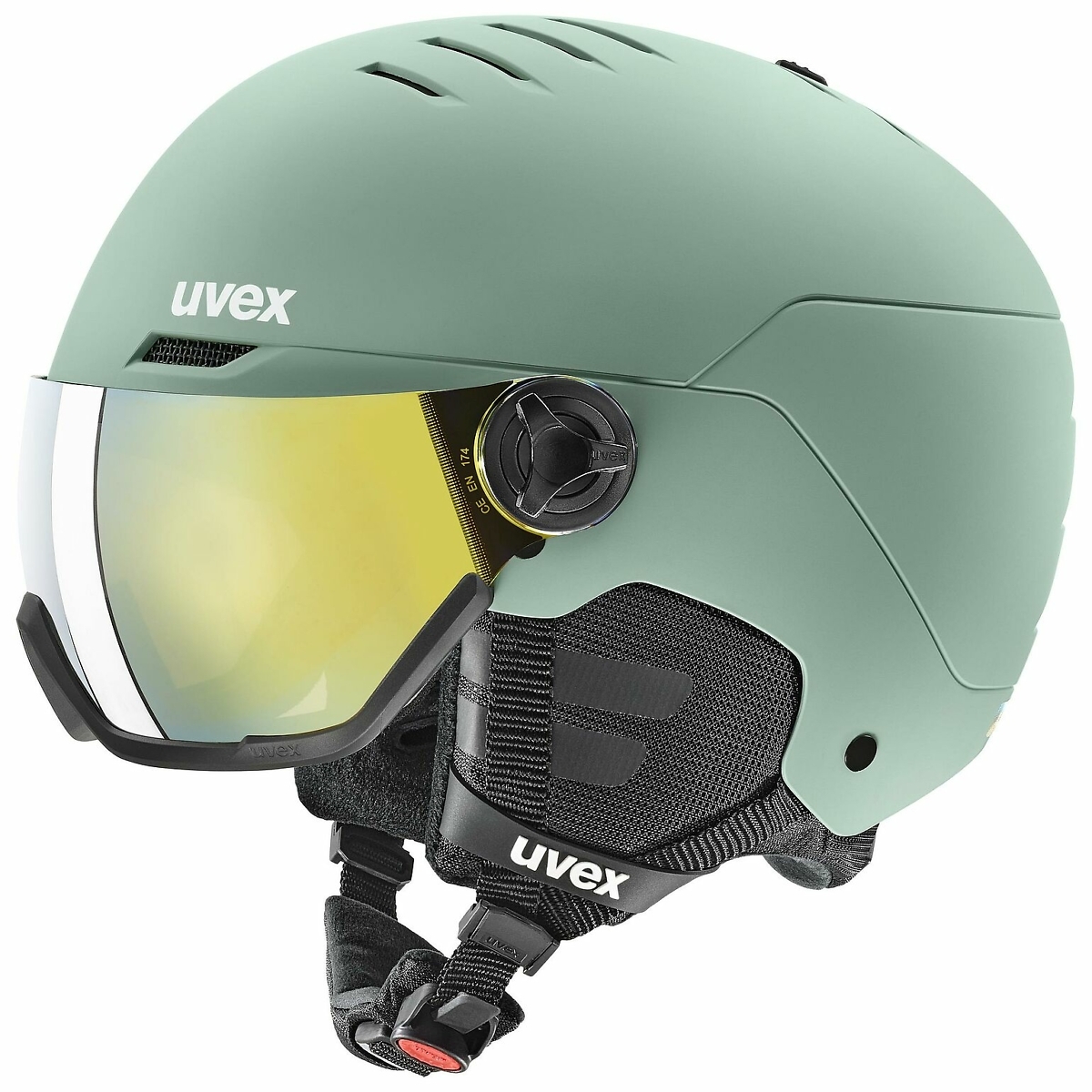 Uvex Oxid Green Wanted Visor Helmet