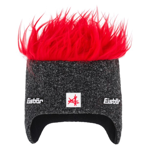 *NEW* Eisbär Graphite/Red Cocker SA Insulated Beanie