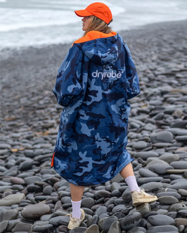 *New* Dryrobe Blue Camo-Orange Longsleeve dryrobe® Advance