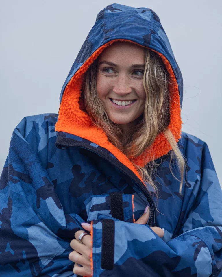*New* Dryrobe Blue Camo-Orange Longsleeve dryrobe® Advance