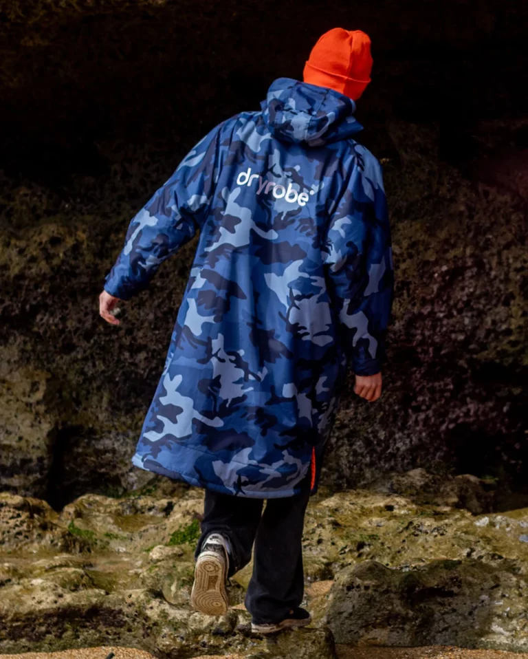 *New* Dryrobe Blue Camo-Orange Longsleeve dryrobe® Advance