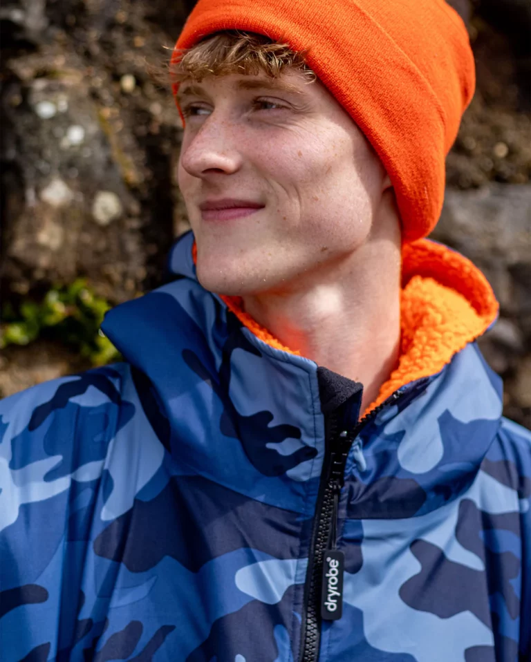 *New* Dryrobe Blue Camo-Orange Longsleeve dryrobe® Advance