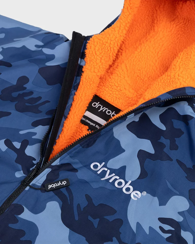 *New* Dryrobe Blue Camo-Orange Longsleeve dryrobe® Advance