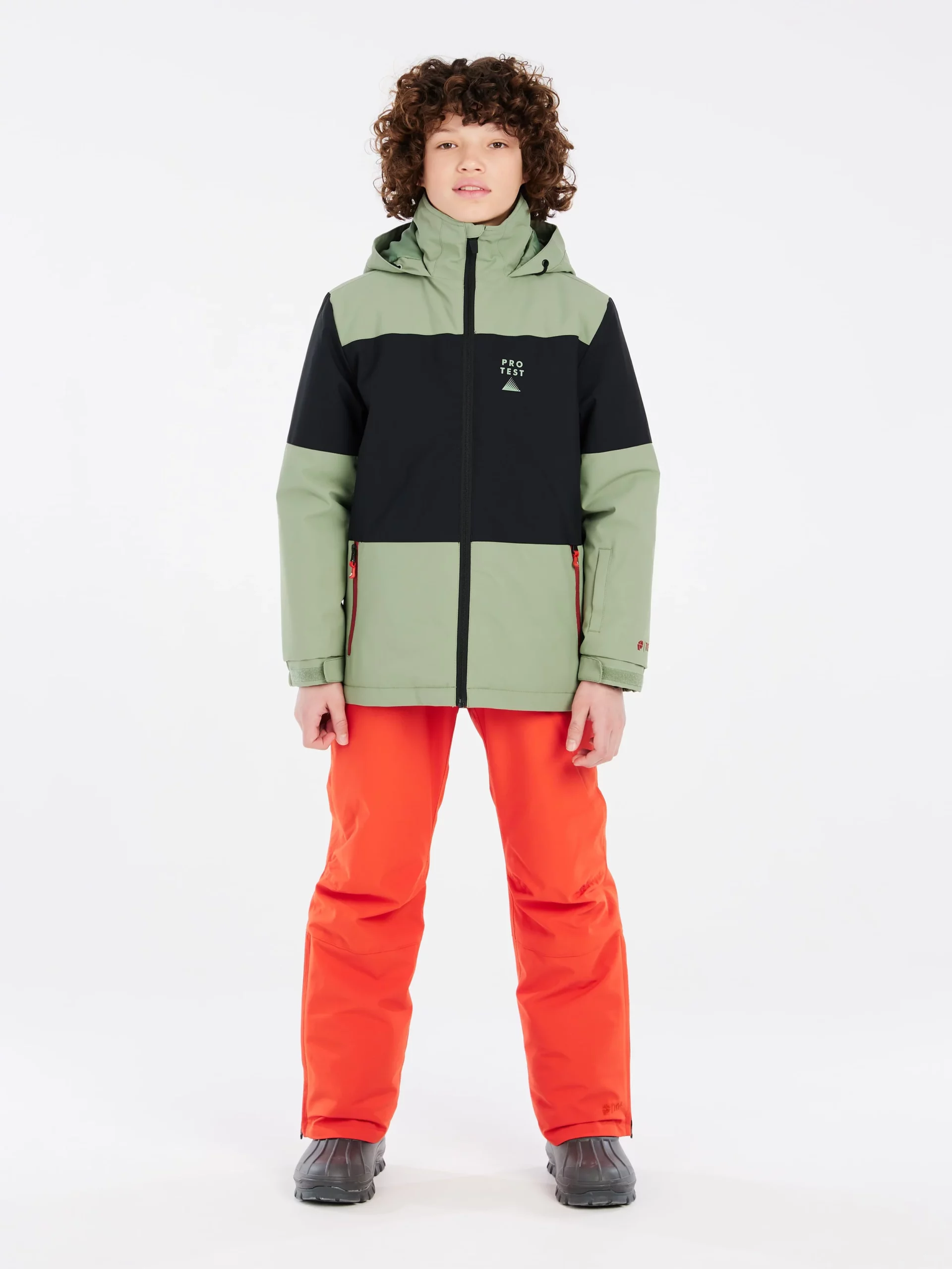 Protest Green/Black Decks Junior Ski Jacket Protest Green/Black Decks Junior Ski Jacket